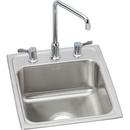 17 x 20 in. Rectangular Drop-in Bathroom Sink in Lustrous Satin