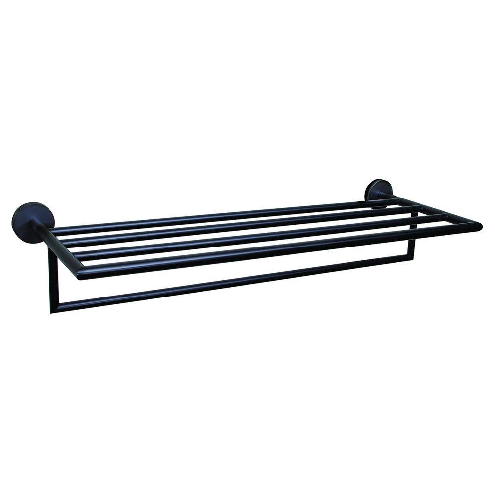 Speakman Matte Black 23-5/8 in. Towel Holder 