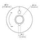 MATTE BLACK SHOWER VALVE TRIM 