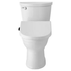 Elongated Closed Front Bidet Seat in White