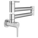 Wall Mount Pot Filler in Stainless Steel