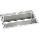31 x 22 in. 1 Hole Stainless Steel Single Bowl Drop-in Kitchen Sink in Brushed Satin