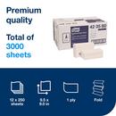 Tork White Multifold Paper Hand Towel, 3-Panel, 1-Ply 250-Towels 