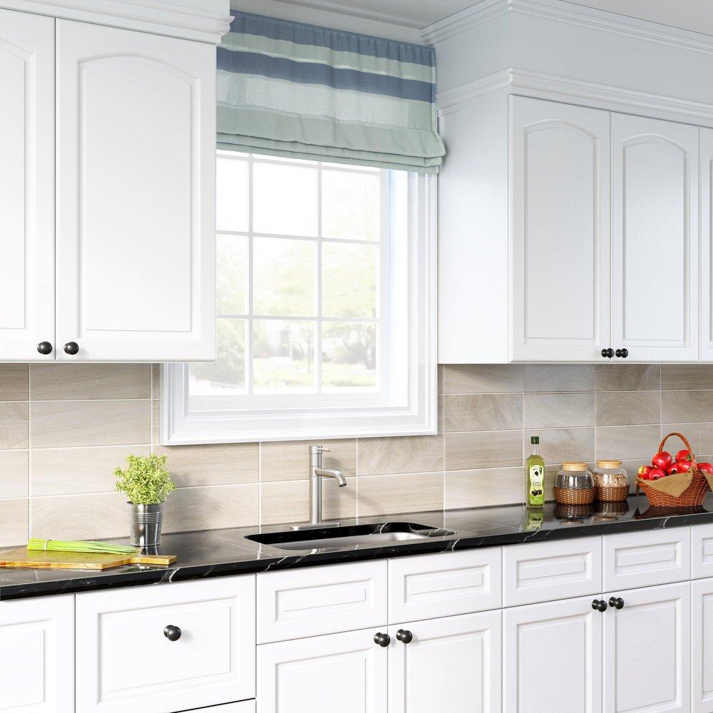 PROFLO&reg; Brushed Nickel Single Handle Kitchen Faucet 