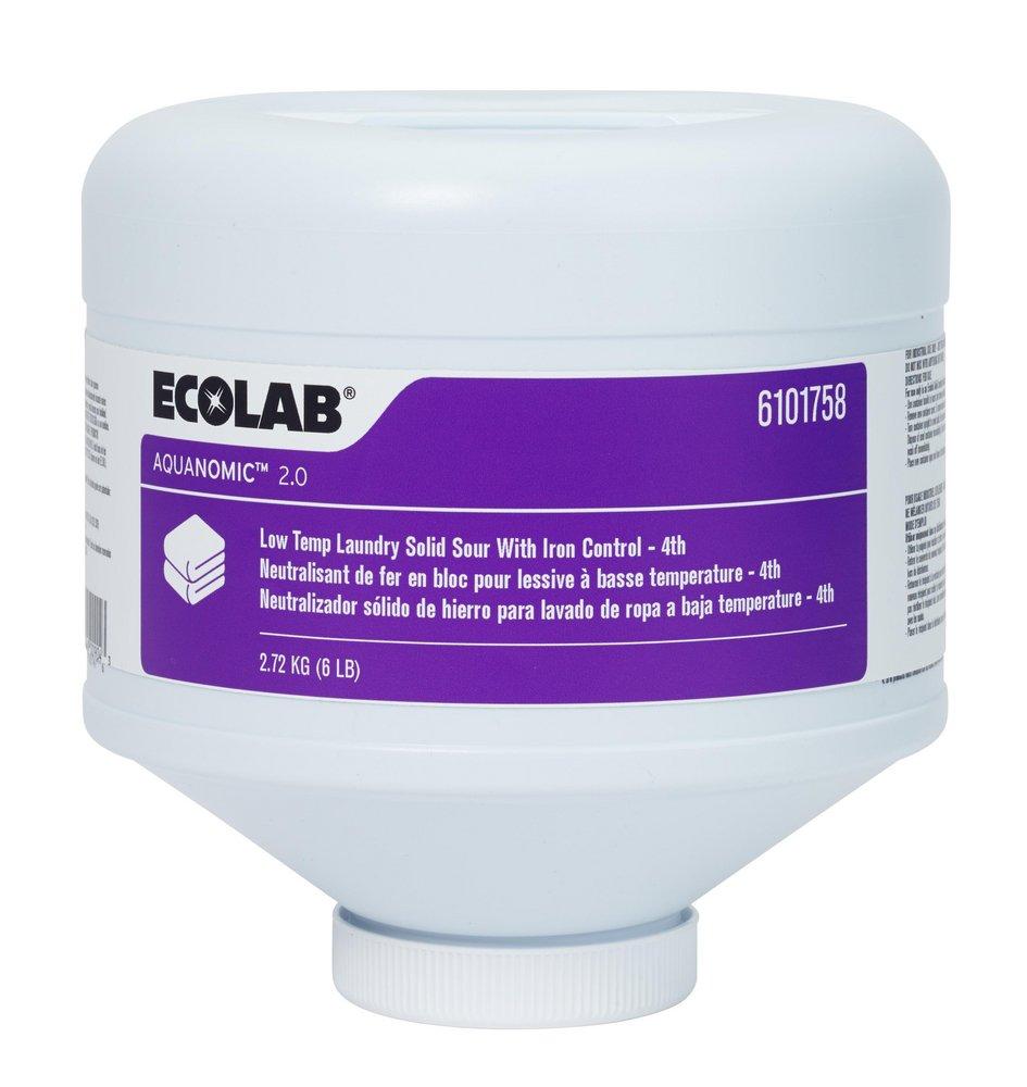 Ecolab Opaque Low Temperature Laundry Solid Iron Control Sour 