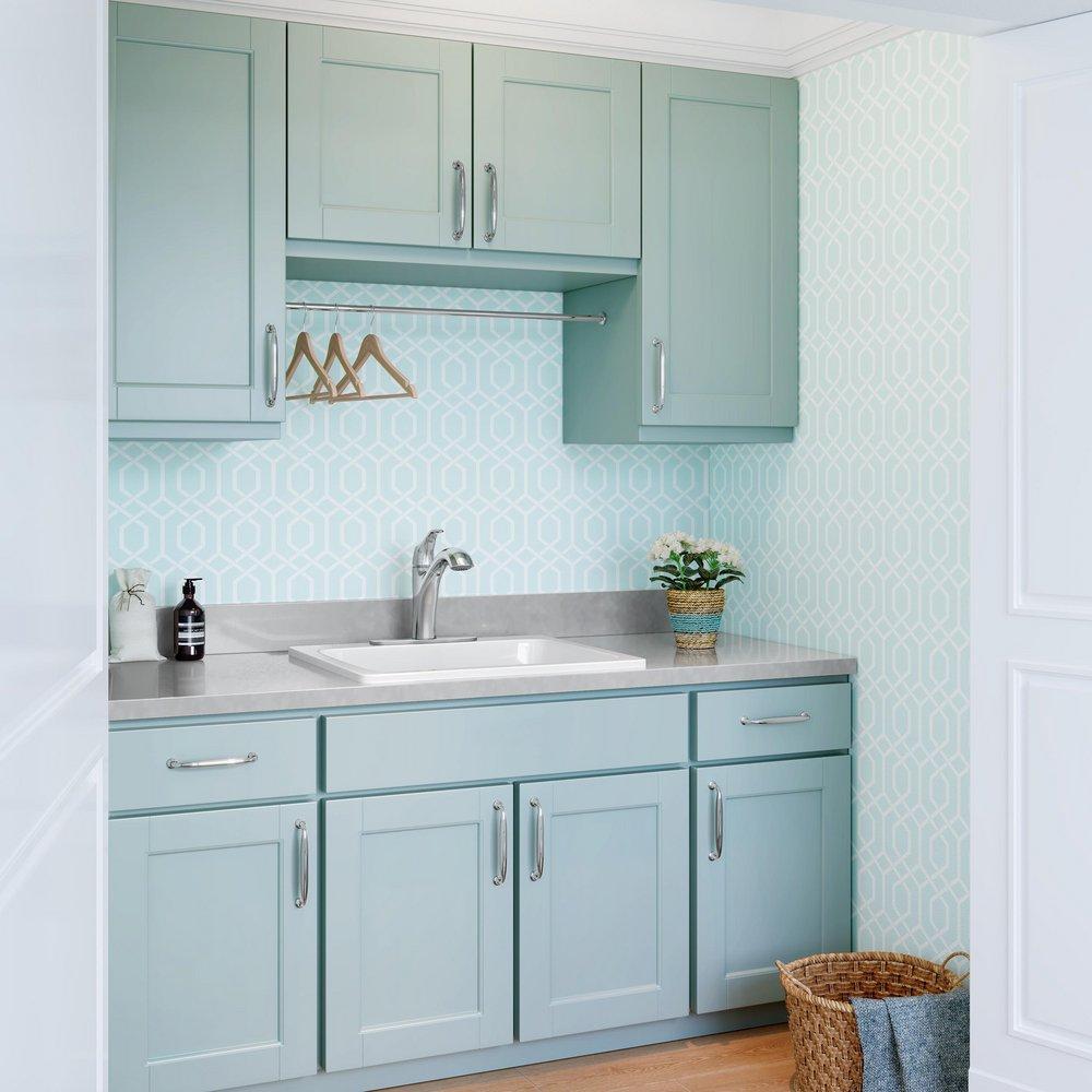 PROFLO&reg; White 25 x 22 in. Undermount and Top Mount Laundry Sink 