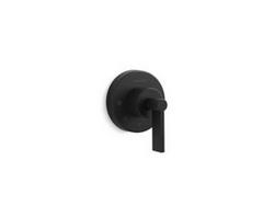 Single Handle Volume Control Valve Trim in Matte Black