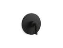 Single Handle Thermostatic Valve Trim in Matte Black