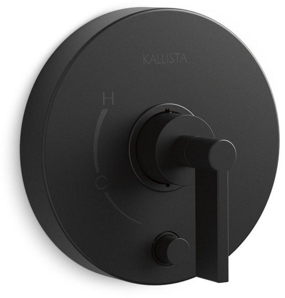 Kallista Matte Black Pressure Balancing Valve Trim 