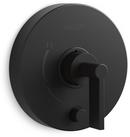 Single Handle Pressure Balancing Valve Trim in Matte Black