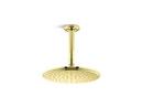 Single Function Rain Showerhead in Unlacquered Brass