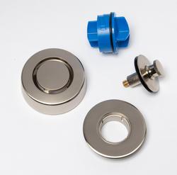 Bath Waste Trim Kit Push-Pull Stopper in Brushed Nickel