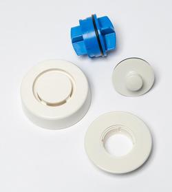 Bath Waste Trim Kit with Push-Pull Stopper in White