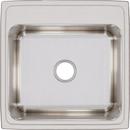 Elkay Lustrous Satin 22 X 22 0 Hole Single Band Deep Stainless Steel SINK Lustertone 