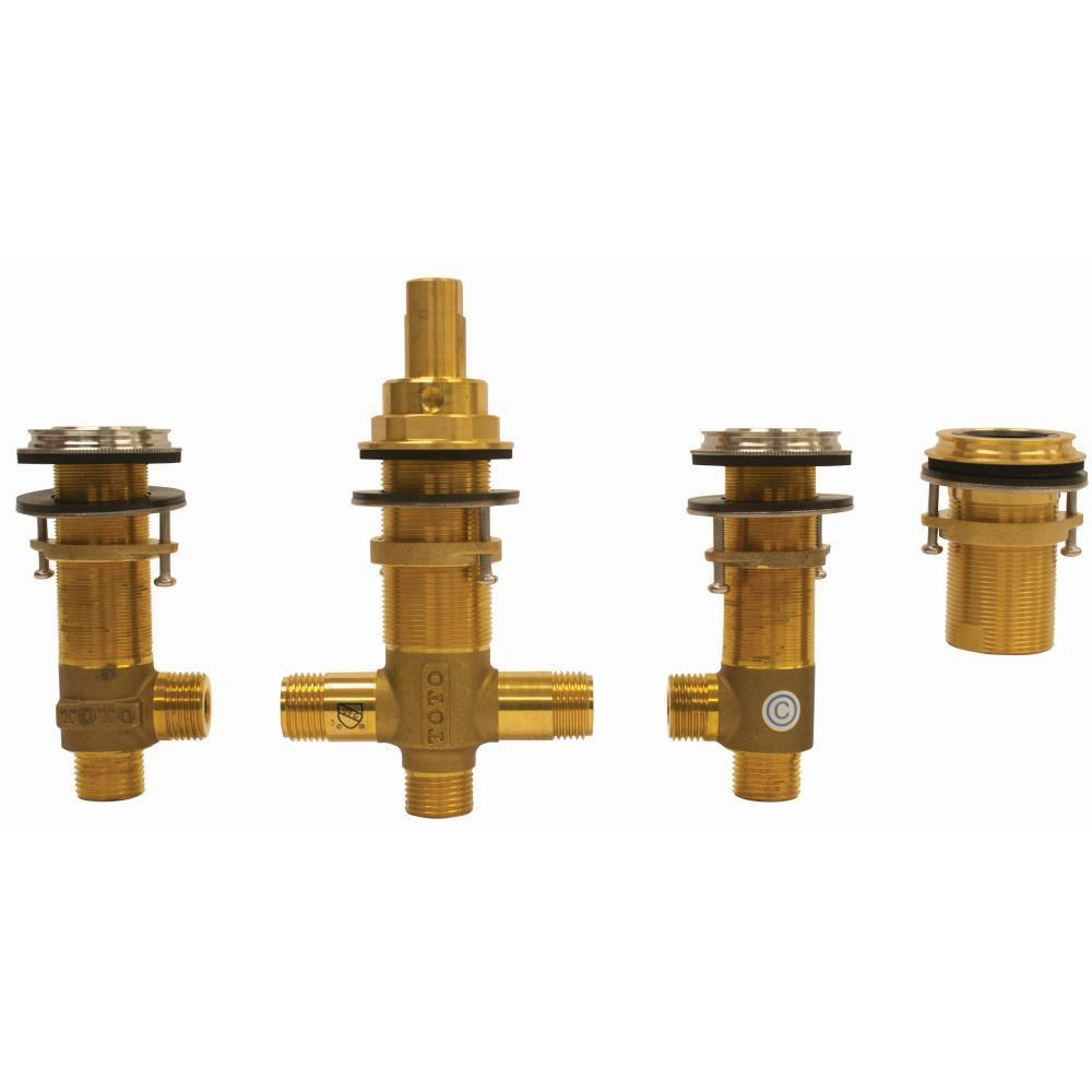 TOTO Chrome Plated NPSM Deck Mount Roman Tub Faucet Valve 