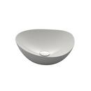 16-1/2 x 5-1/8 in. Round Vessel Mount Bathroom Sink in White 