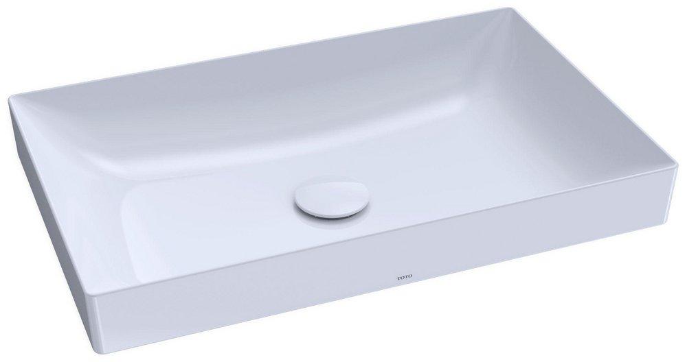 TOTO Cotton White Vessel Mount Bathroom Sink 