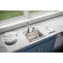 Elkay Lustrous Satin 17 x 16 in. Stainless Steel Single Bowl Drop-in Kitchen Sink in Lustrous Satin 