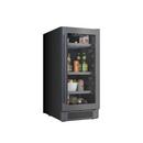 15 in. 3.35 cf Built-in and Freestanding Beverage Cooler in Black Stainless