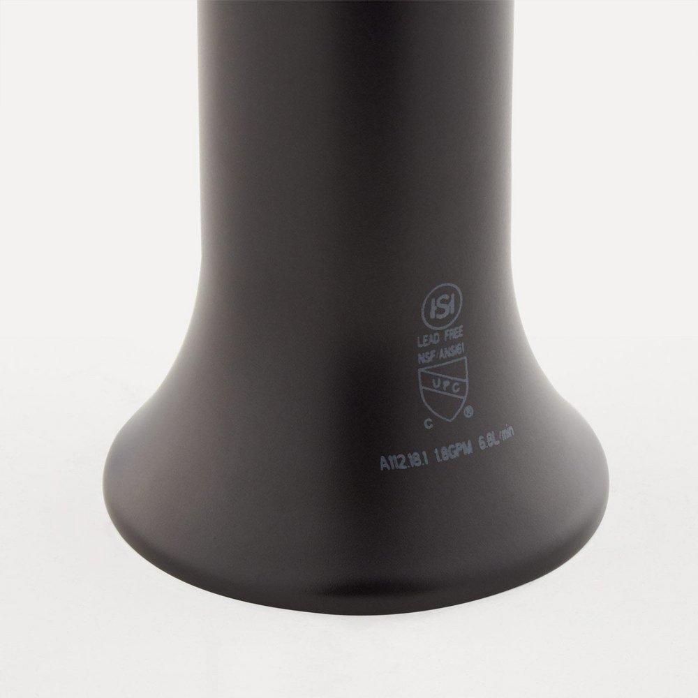 Signature Hardware Matte Black Single Handle Pull Down Kitchen Faucet 