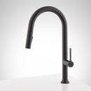 Signature Hardware Matte Black Single Handle Pull Down Kitchen Faucet 