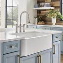 BLANCO White 33 x 19 in. Silgranit&reg; Double Bowl Farmhouse Kitchen Sink 