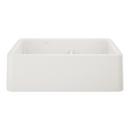 BLANCO White 33 x 19 in. Silgranit&reg; Double Bowl Farmhouse Kitchen Sink 