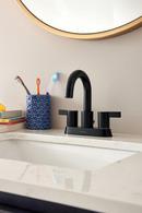 Peerless&reg; Matte Black Two Handle Centerset Bathroom Sink Faucet 