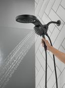 Delta Faucet Matte Black Multi Function Showerhead 