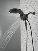 Delta Faucet Matte Black Multi Function Showerhead 