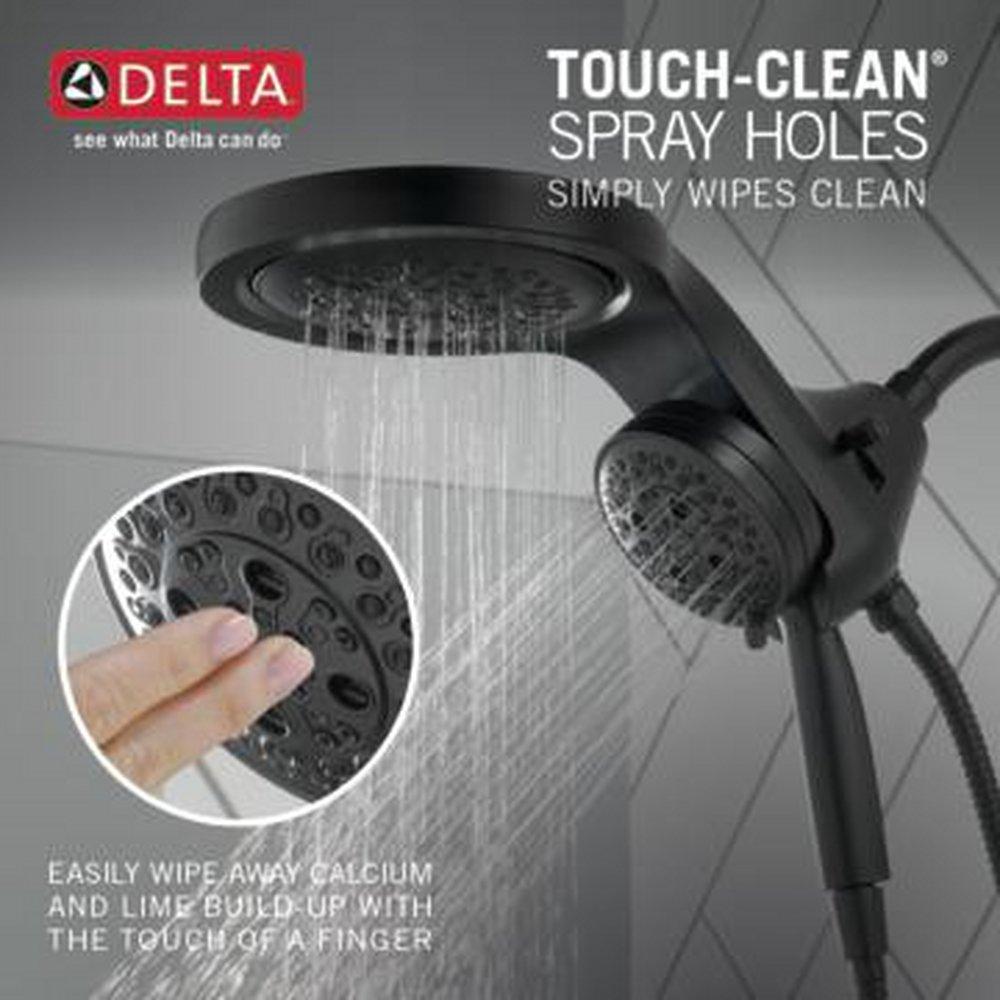 Delta Faucet Matte Black Multi Function Showerhead 