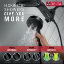 Delta Faucet Matte Black Multi Function Showerhead 