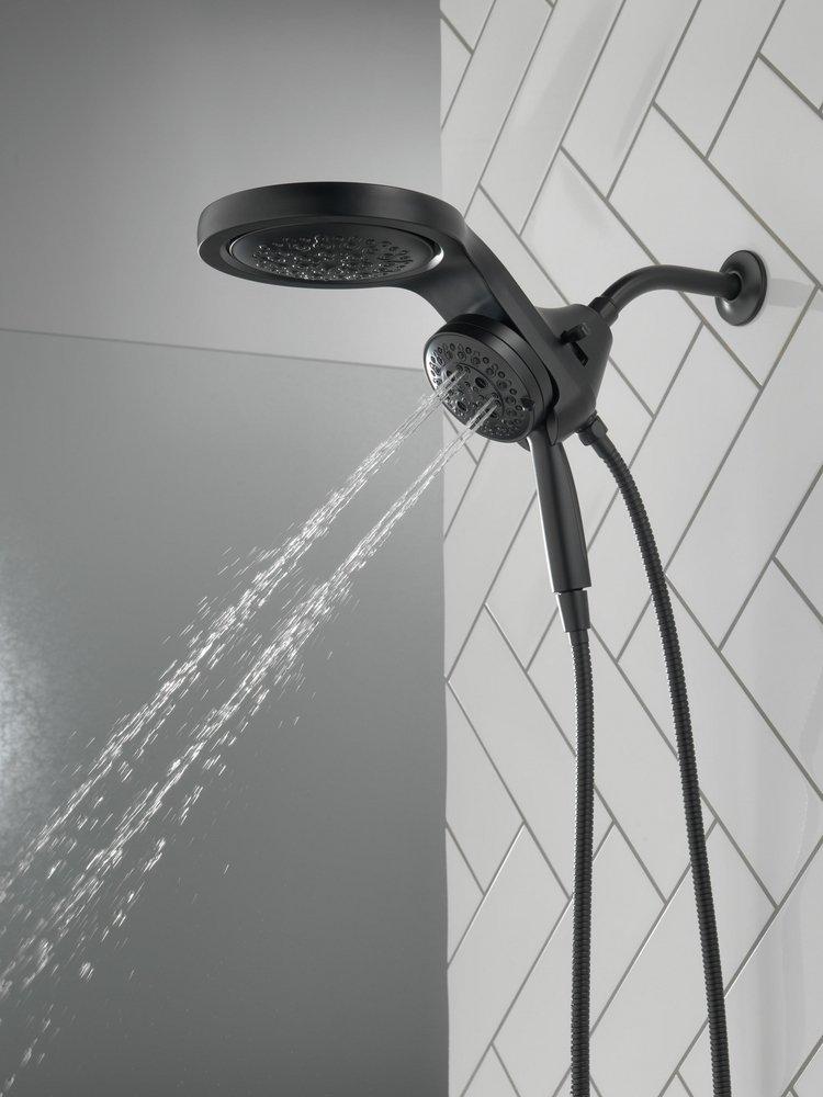 Delta Faucet Matte Black Multi Function Showerhead 
