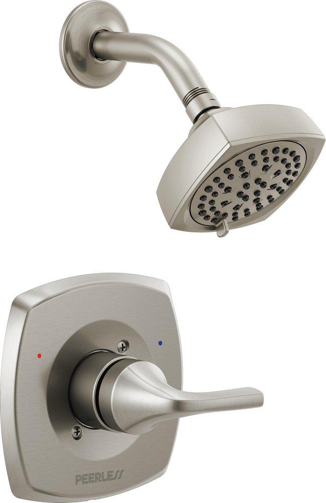 Peerless&reg; Brushed Nickel Single Handle Multi Function Shower Faucet (Trim Only) 