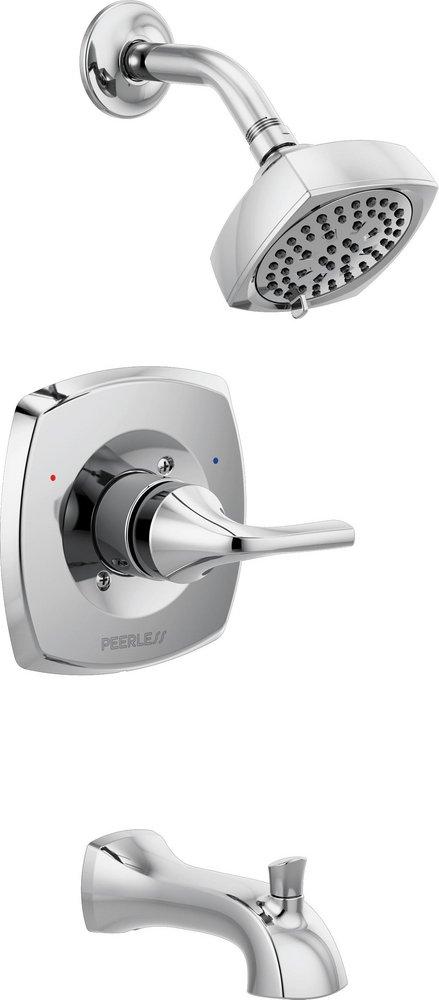 Peerless&reg; Polished Chrome Single Handle Multi Function Bathtub & Shower Faucet (Trim Only) 