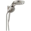 Delta Faucet Brilliance&reg; Stainless Multi H2Okinetic PowerDrench,Full Body,Massaging,Shampoo Rinsing and Pause Showerhead 