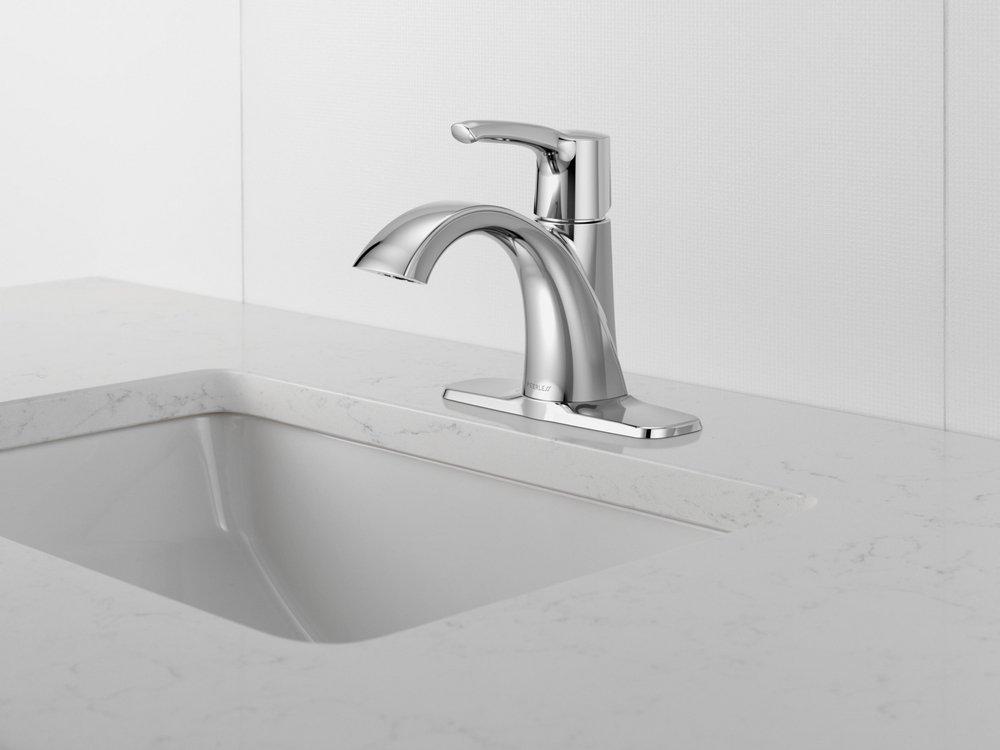 Peerless&reg; Chrome Single Handle Bathroom Sink Faucet 