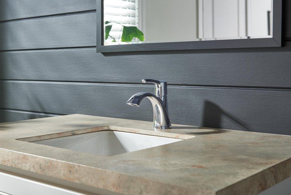 Peerless&reg; Chrome Single Handle Bathroom Sink Faucet 