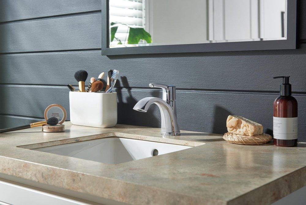 Peerless&reg; Chrome Single Handle Bathroom Sink Faucet 