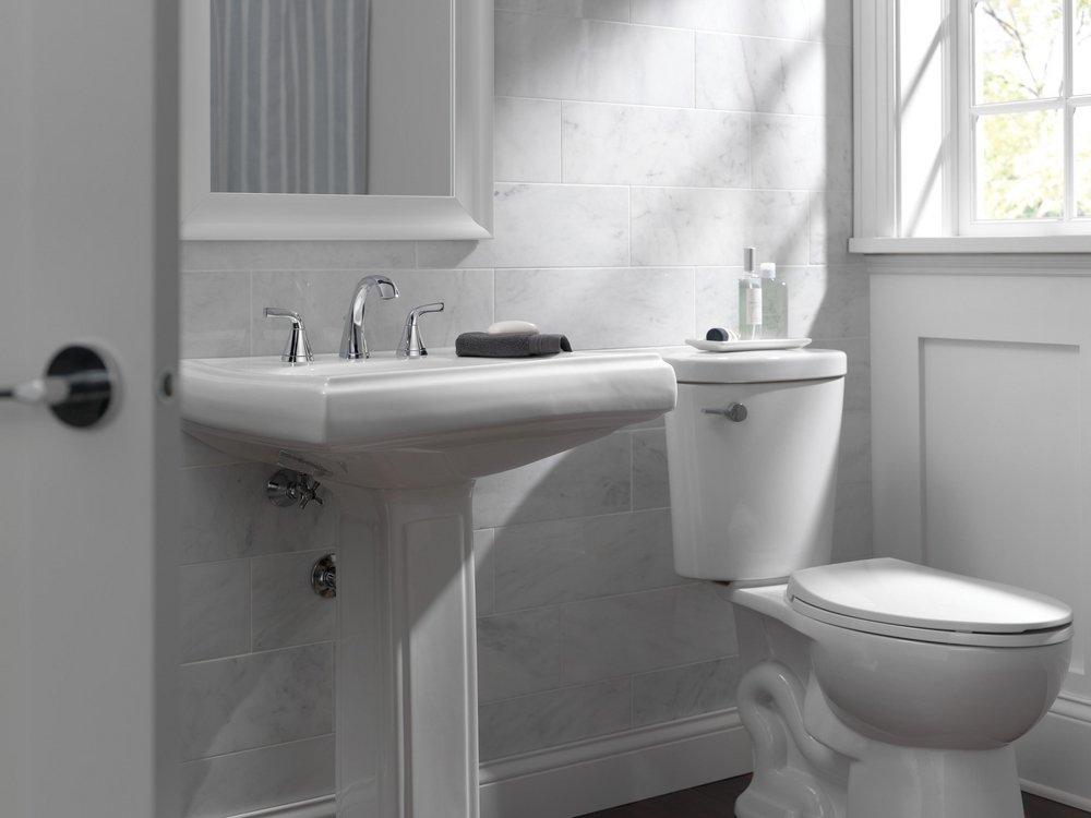 Peerless&reg; Chrome Two Handle Widespread Bathroom Sink Faucet 