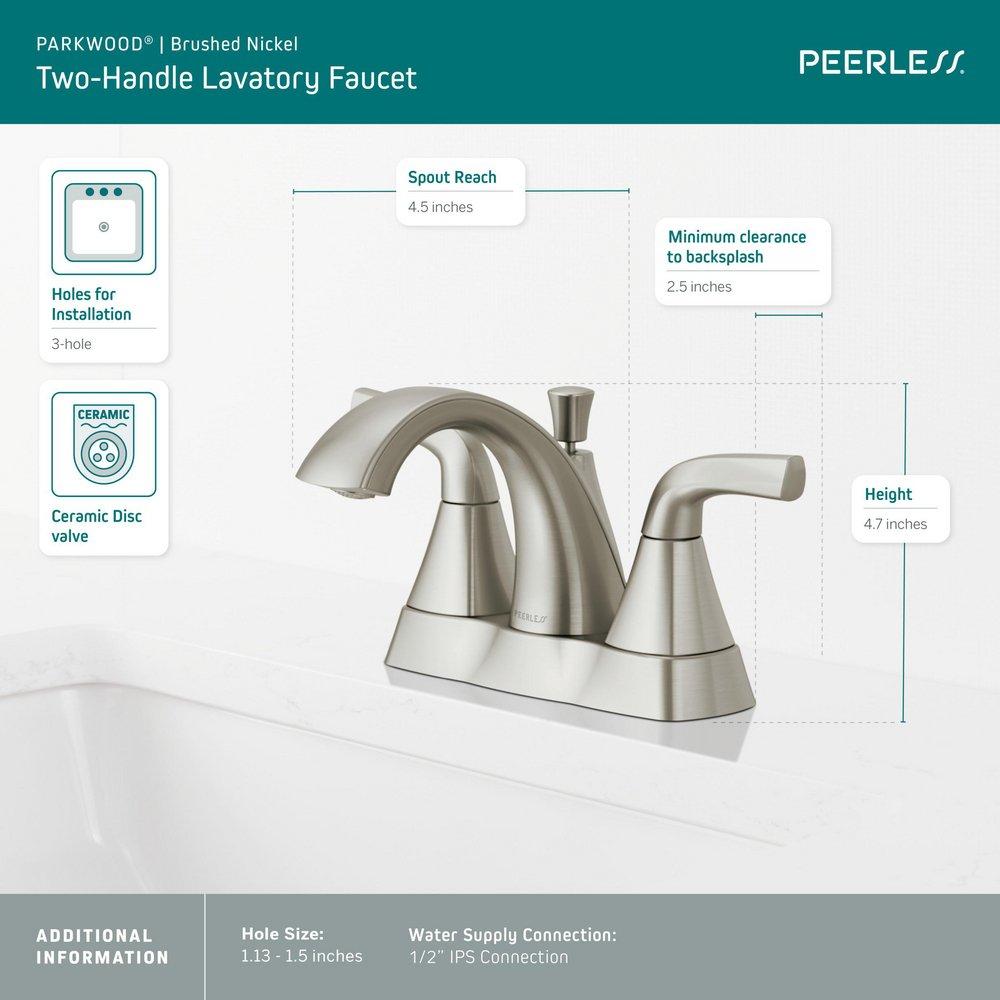 Two Handle Bathroom Sink Faucet 