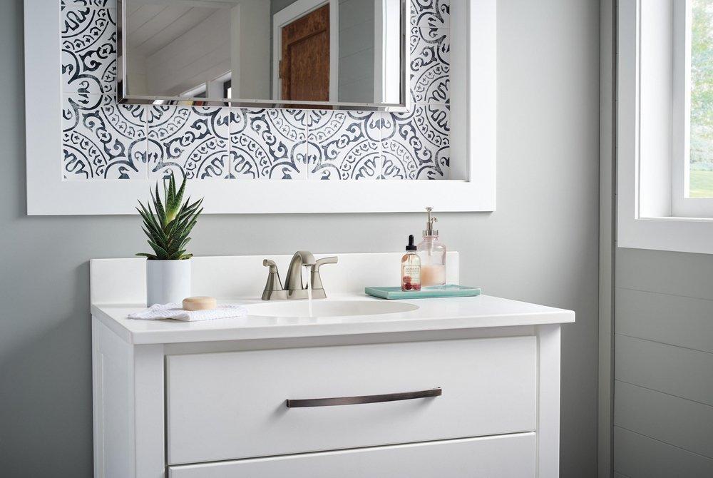 Two Handle Bathroom Sink Faucet 