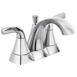 Two Handle Centerset Bathroom Sink Faucet in Chrome