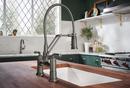 Brizo Luxe Steel Two Handle Bridge Widespread Kitchen Faucet 