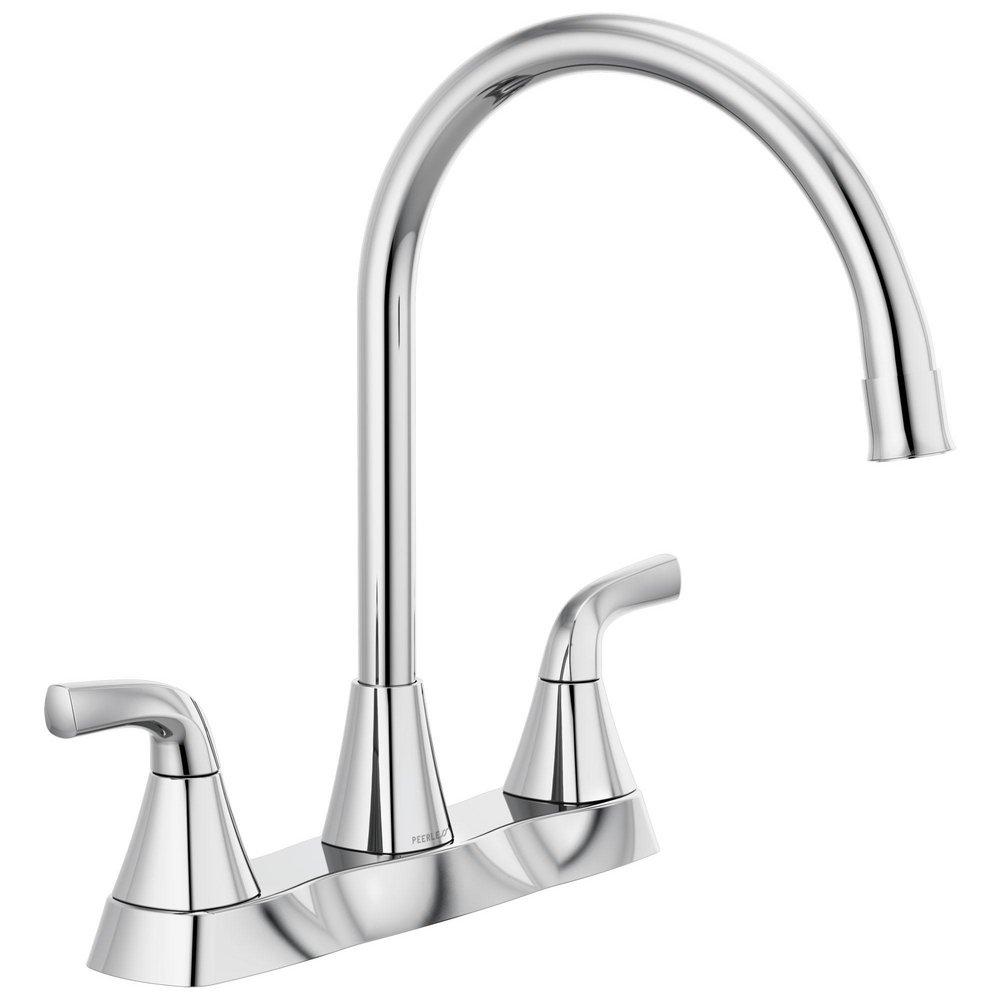 Peerless&reg; Chrome Widespread Kitchen Faucet 