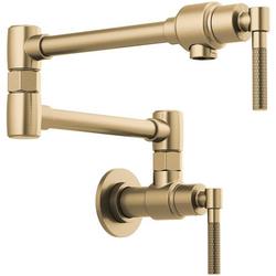 Wall Mount Pot Filler in Luxe Gold