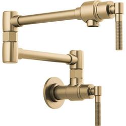 Wall Mount Pot Filler in Luxe Gold