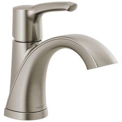 Single Handle Monoblock Bathroom Sink Faucet in Brushed Nickel