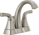 Peerless&reg; Brushed Nickel Two Handle Centerset Bathroom Sink Faucet 