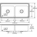 Elkay Lustrous Satin Drop-In and Topmount Sink Bowl 